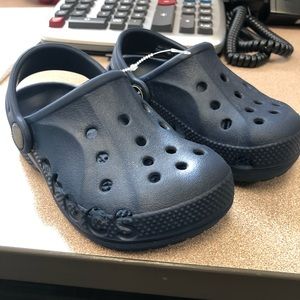 Toddler Navy blue crocs 8c
